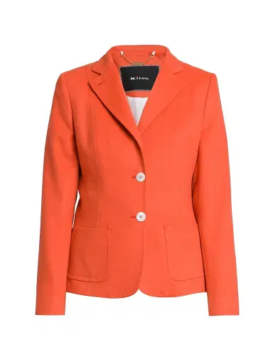 Kiton Women's Cashmere Blazer - Orange - Size 10 | Thumbnail 1 Kiton Women's Cashmere Blazer - Orange - Size 10 | Thumbnail 1