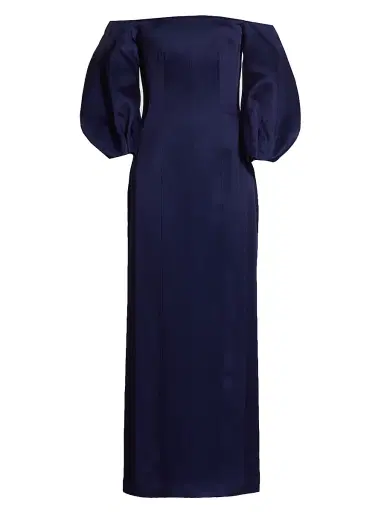 GALVAN LONDON Women's Ponza Satin Gown - Blue Moon - Size 6 | Thumbnail 1 GALVAN LONDON Women's Ponza Satin Gown - Blue Moon - Size 6 | Thumbnail 1