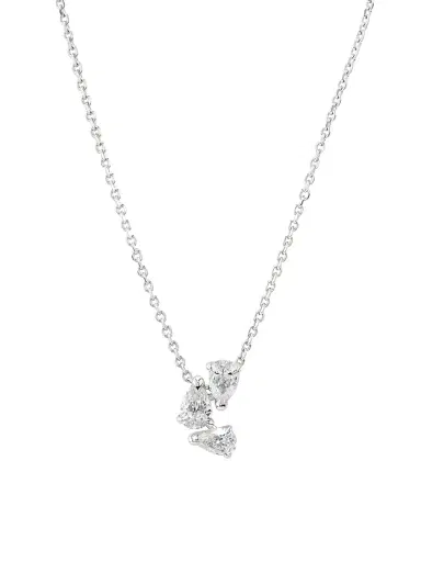 Repossi Women's Serti Sur Vide 18K White Gold & 0.75 TCW Diamond Pendant Necklace - White Gold | Thumbnail 1 Repossi Women's Serti Sur Vide 18K White Gold & 0.75 TCW Diamond Pendant Necklace - White Gold | Thumbnail 1