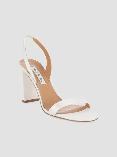 Aquazzura Women's So Nude Satin Slingback Sandals | Thumbnail 2 Aquazzura Women's So Nude Satin Slingback Sandals | Thumbnail 2