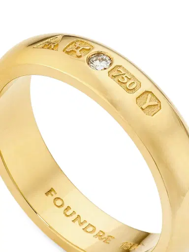 Foundrae Women's True Love 18K Yellow Gold Engravable Ring - Yellow Gold | Thumbnail 4 Foundrae Women's True Love 18K Yellow Gold Engravable Ring - Yellow Gold | Thumbnail 4