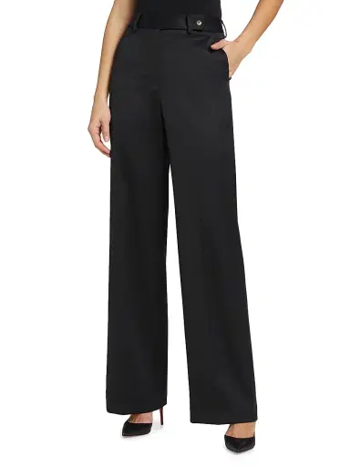 Kiton Women's Wide-Leg Wool-Blend Trousers - Dark Navy - Size 2 | Thumbnail 2