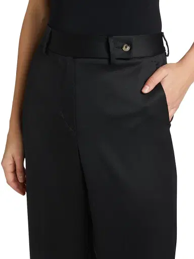Kiton Women's Wide-Leg Wool-Blend Trousers - Dark Navy - Size 2 | Thumbnail 5
