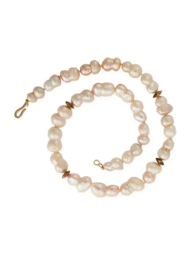 Ileana Makri Women's Globetrotter Globe Beaded Jasper & Cultured Freshwater Pearl Necklace - Light Pink | Thumbnail 2