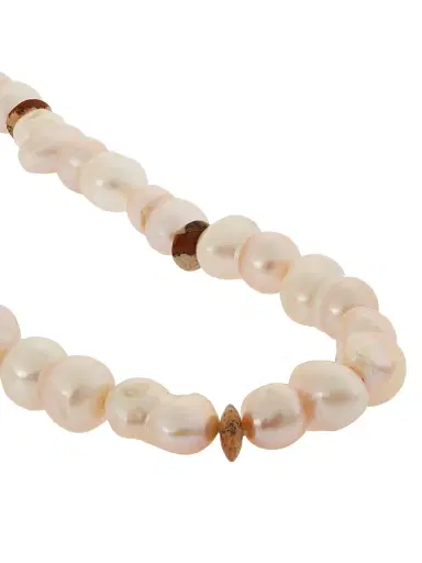 Ileana Makri Women's Globetrotter Globe Beaded Jasper & Cultured Freshwater Pearl Necklace - Light Pink | Thumbnail 3