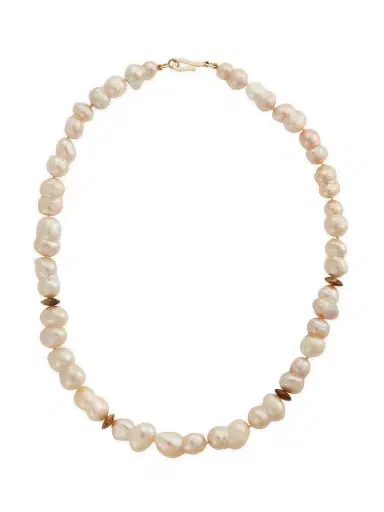 Ileana Makri Women's Globetrotter Globe Beaded Jasper & Cultured Freshwater Pearl Necklace - Light Pink | Thumbnail 1