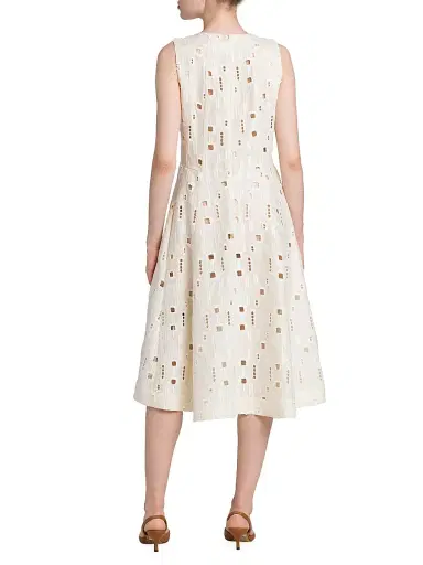 Kiton Women's Cutout Linen Fit-&-Flare Dress | Thumbnail 5