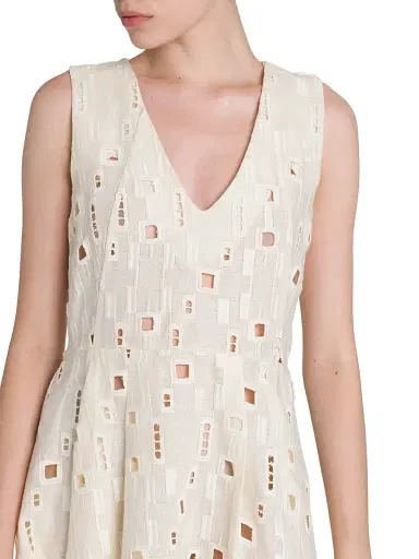 Kiton Women's Cutout Linen Fit-&-Flare Dress | Thumbnail 6