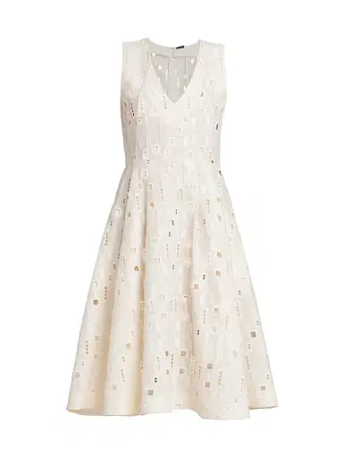 Kiton Women's Cutout Linen Fit-&-Flare Dress | Thumbnail 1