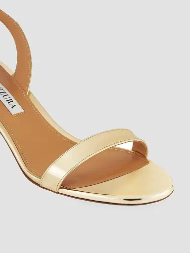 Aquazzura Women's So Nude 50MM Metallic Slingback Sandals - Soft Gold | Thumbnail 3 Aquazzura Women's So Nude 50MM Metallic Slingback Sandals - Soft Gold | Thumbnail 3