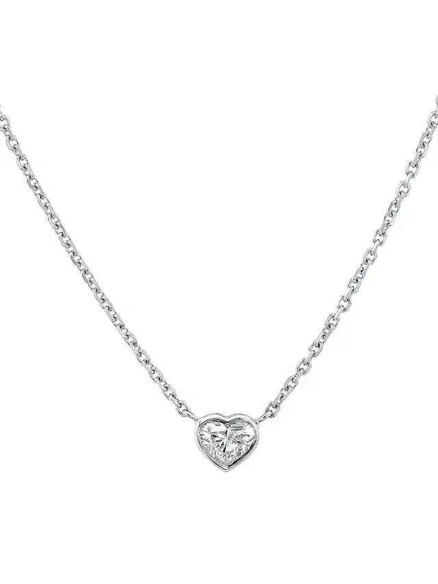 Women's Sterling Silver & 0.40 TCW Diamond Pendant Necklace - White Gold