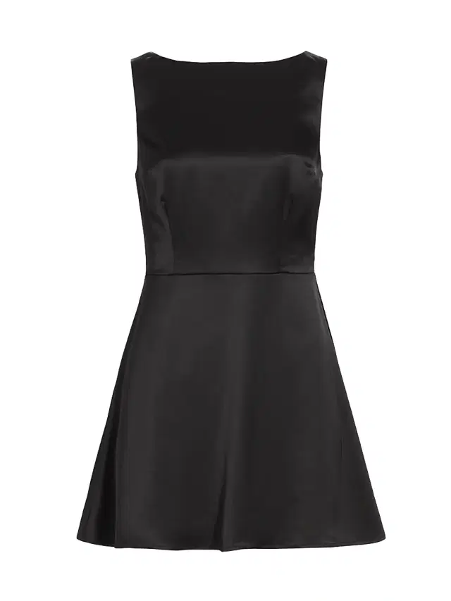 Reformation Women's Zenni Satin Minidress - Black