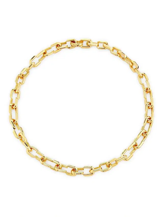 Women's Strong Hearts 18K Yellow Gold  Chain Necklace - Gold