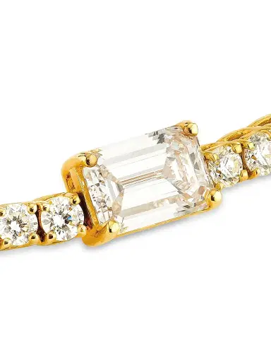 Stephanie Gottlieb Women's Marley 14K Yellow Gold & 6.70 TCW Diamond Tennis Necklace/16" - Yellow Gold | Thumbnail 4 Stephanie Gottlieb Women's Marley 14K Yellow Gold & 6.70 TCW Diamond Tennis Necklace/16" - Yellow Gold | Thumbnail 4
