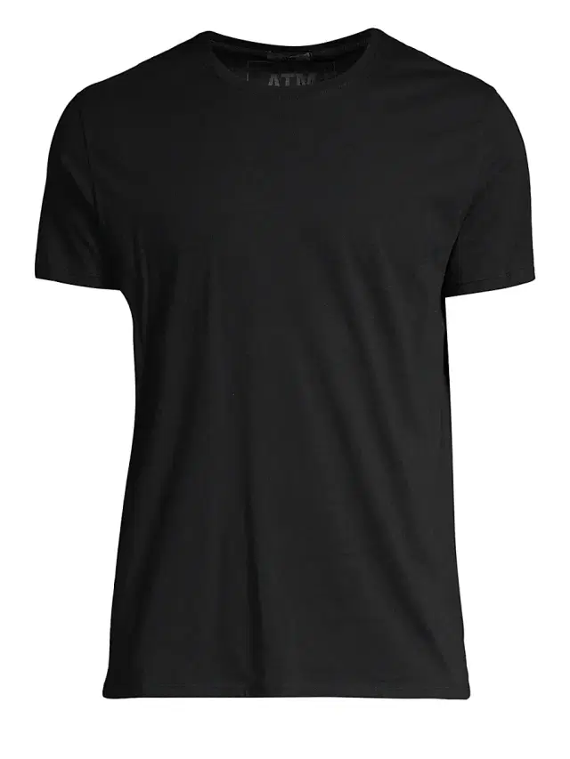 Men's Short-Sleeve Regular Fit Stretch T-Shirt - Black