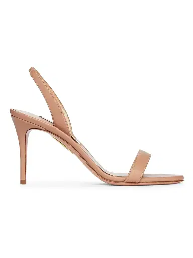 Aquazzura Women's So Nude 85MM Leather Sandals | Thumbnail 1