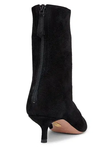 Aquazzura Women's Montmartre 50MM Suede Booties - Black - Size 11 | Thumbnail 3 Aquazzura Women's Montmartre 50MM Suede Booties - Black - Size 11 | Thumbnail 3