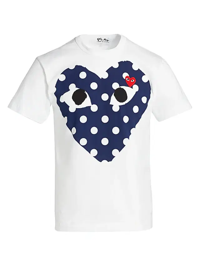 Men's Polka Dot Logo T-Shirt - White