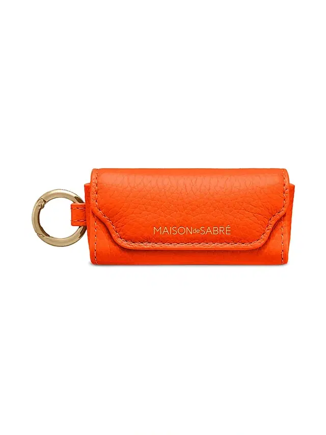 Maison de Sabre Women's Leather Lipstick Charm - Manhattan Sandstone