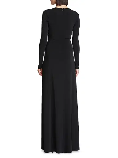 Halston Women's Sydney Ruched Jersey Gown | Thumbnail 5