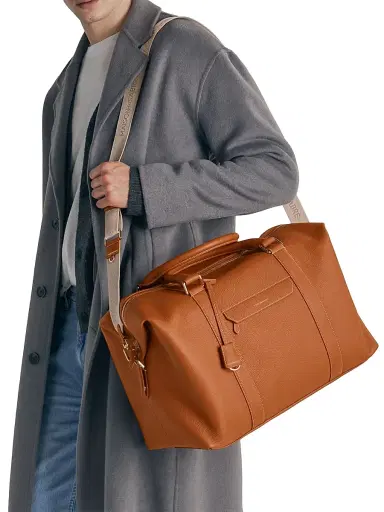 MAISON de SABRÉ Men's Leather Duffle Bag | Thumbnail 3 MAISON de SABRÉ Men's Leather Duffle Bag | Thumbnail 3