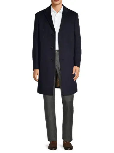 Cardinal Of Canada Men's Pierre Cashmere Topcoat | Thumbnail 2 Cardinal Of Canada Men's Pierre Cashmere Topcoat | Thumbnail 2