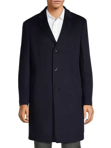 Cardinal Of Canada Men's Pierre Cashmere Topcoat | Thumbnail 3 Cardinal Of Canada Men's Pierre Cashmere Topcoat | Thumbnail 3