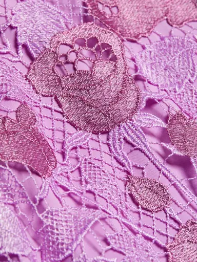ML Monique Lhuillier Women's Justine Lace Strapless Column Gown - Lilac Pearl | Thumbnail 6 ML Monique Lhuillier Women's Justine Lace Strapless Column Gown - Lilac Pearl | Thumbnail 6