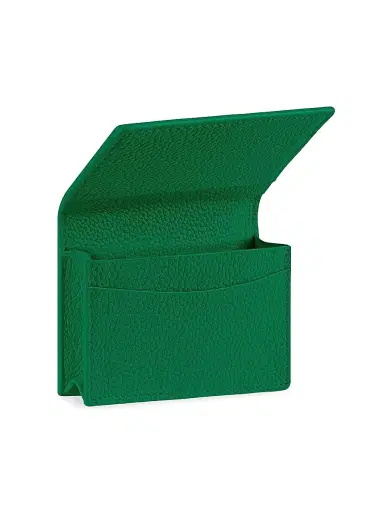 MAISON de SABRÉ Women's Leather Card Case - Emerald Green | Thumbnail 3