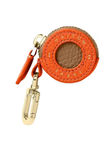 MAISON de SABRÉ Women's Leather AirTag Charm - Manhattan Sandstone | Thumbnail 1 MAISON de SABRÉ Women's Leather AirTag Charm - Manhattan Sandstone | Thumbnail 1