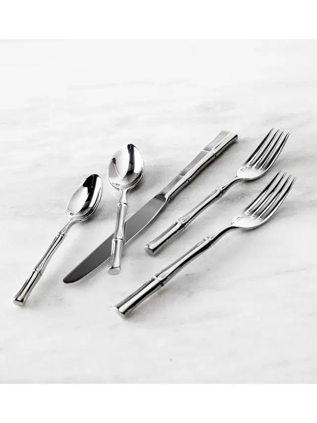 Royal Pacific 20-Piece Flatware Set - Grey