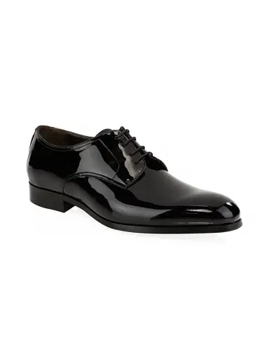 To Boot New York Men's Aalborg Lace-Up Patent Leather Derby Shoes - Vernice Nero - Size 13 | Thumbnail 1 To Boot New York Men's Aalborg Lace-Up Patent Leather Derby Shoes - Vernice Nero - Size 13 | Thumbnail 1