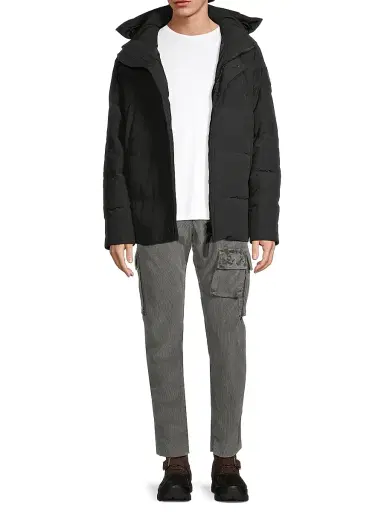 Canada Goose Men's Wyndham Black Label Slim-Fit Parka - Black - Size XL | Thumbnail 2
