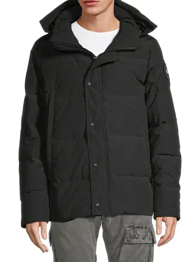 Canada Goose Men's Wyndham Black Label Slim-Fit Parka - Black - Size XL | Thumbnail 3