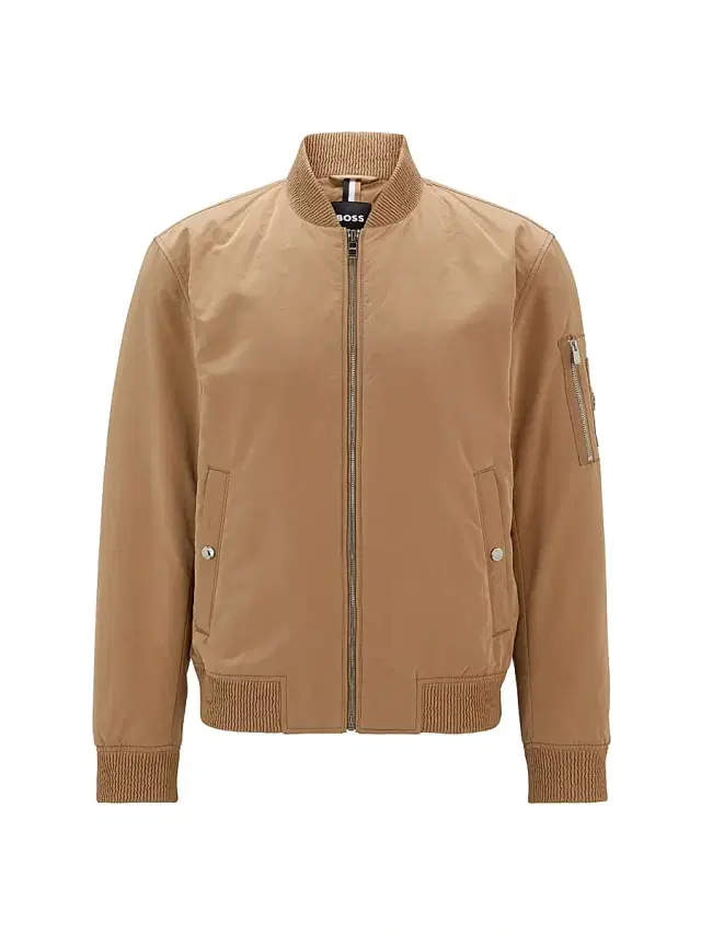 Men's Water-Repellent Jacket in a Regular Fit - Beige