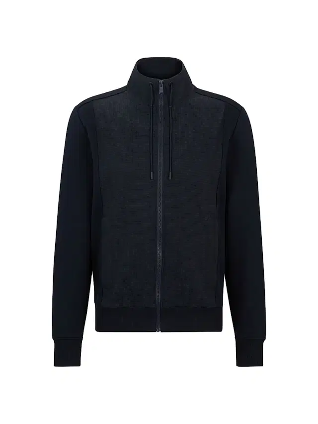Men's Packable Zip-Up Sweatshirt - Dark Blue Men's Packable Zip-Up Sweatshirt - Dark Blue