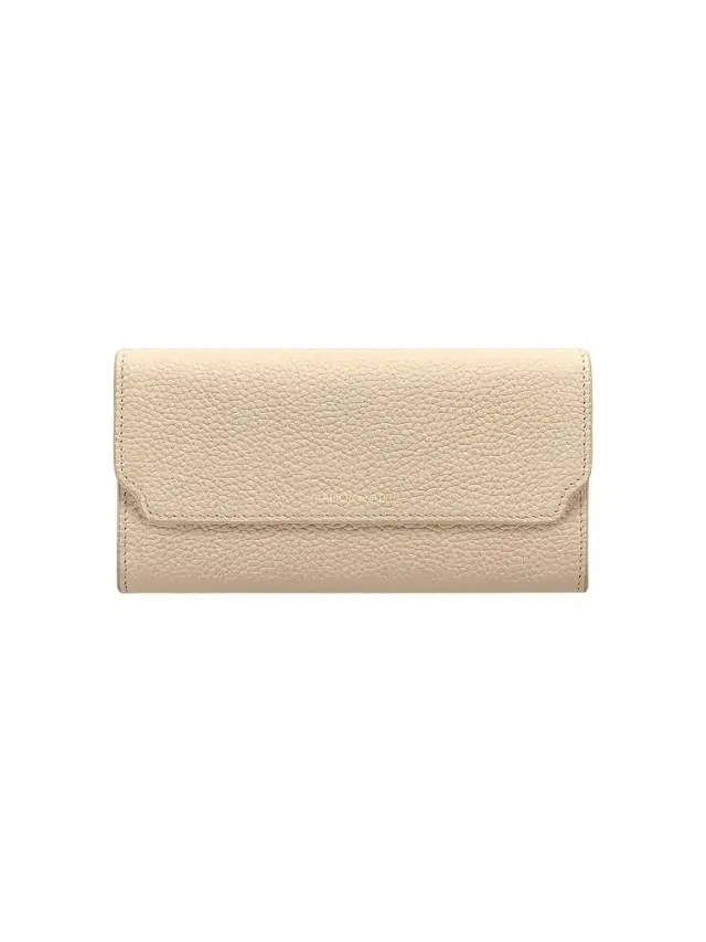Maison de Sabre Women's Long Leather Flap Wallet - Saharan Fuchsia