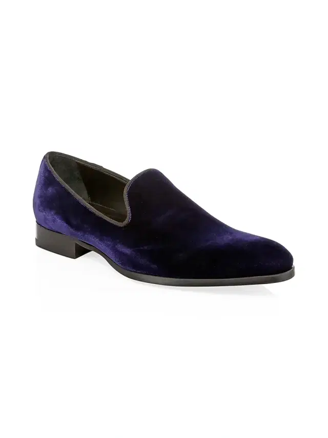 To Boot New York Men's Bolton Velvet Formal Loafers - Black