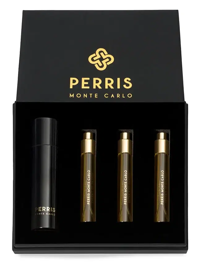 Perris Monte Carlo Absolue d'Osmanthe Extrait de Parfum 5-Piece Travel Spray Set