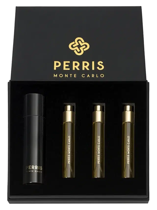 Perris Monte Carlo Patchouli Nosy Be Extrait de Parfum 5-Piece Travel Spray Set