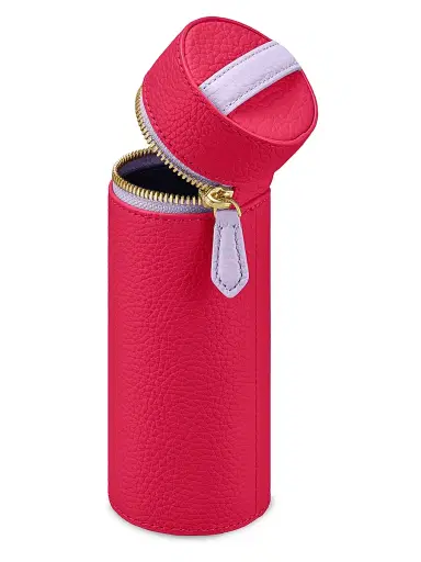 MAISON de SABRÉ Women's Leather Brush Case - Fuchsia Lavender | Thumbnail 4