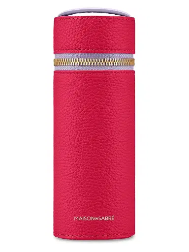 MAISON de SABRÉ Women's Leather Brush Case - Fuchsia Lavender | Thumbnail 1