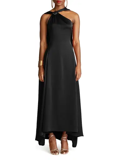 Halston Women's Genevieve Satin Gown | Thumbnail 2