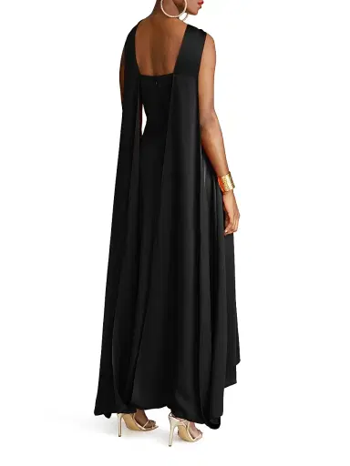 Halston Women's Genevieve Satin Gown | Thumbnail 3