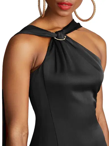 Halston Women's Genevieve Satin Gown | Thumbnail 5