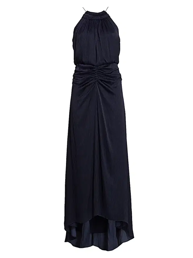 Women's Slub Microsatin Gown - Navy