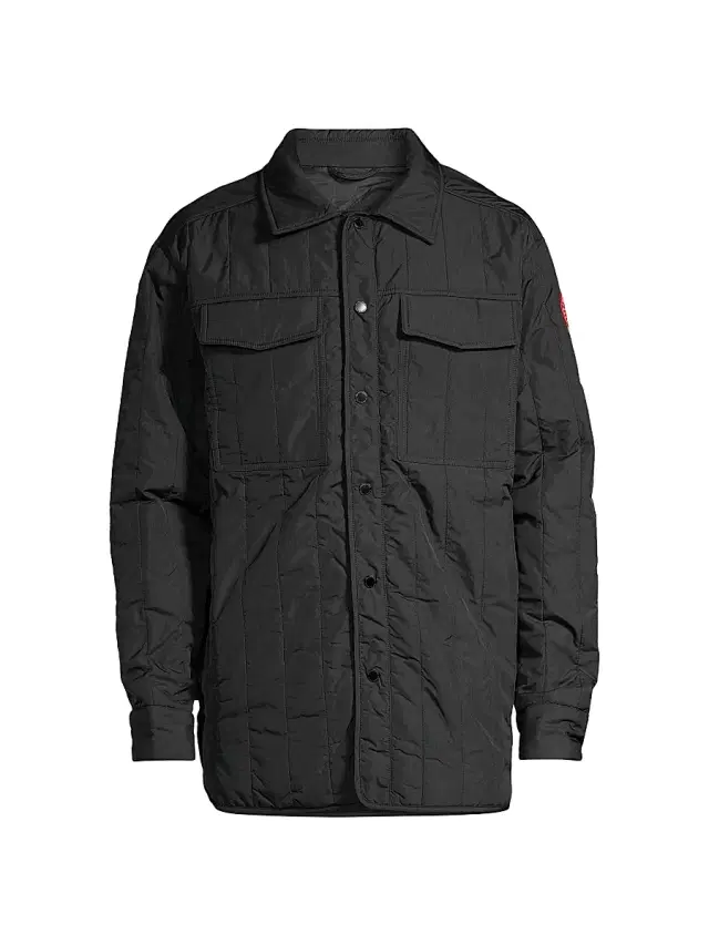 Canada Goose Men's Carlyle Quilted Shirt Jacket - Black