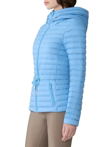 Soia & Kyo Women's Ayleen Lightweight Hooded Puffer Jacket - Poolside Blue | Thumbnail 3