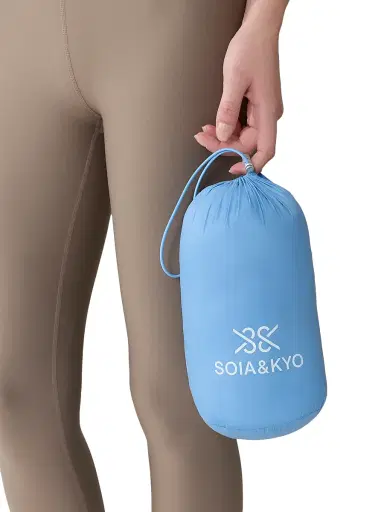 Soia & Kyo Women's Ayleen Lightweight Hooded Puffer Jacket - Poolside Blue | Thumbnail 8