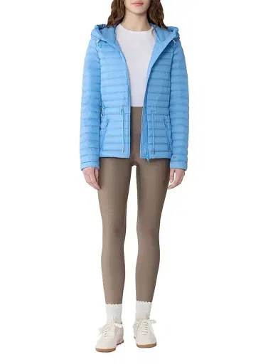Soia & Kyo Women's Ayleen Lightweight Hooded Puffer Jacket - Poolside Blue | Thumbnail 1